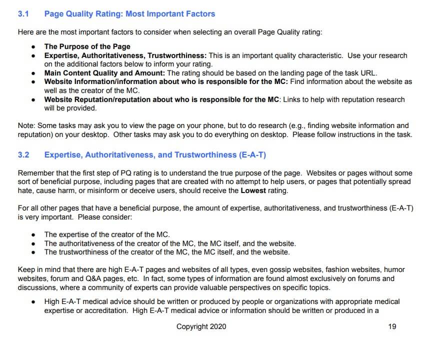 Find related keywords to your business as you are a subject matter expert and google is searching for subject matter experts. Google quality guideline screenshot. How to use b2b SEO and b2b content marketing for lead generation.