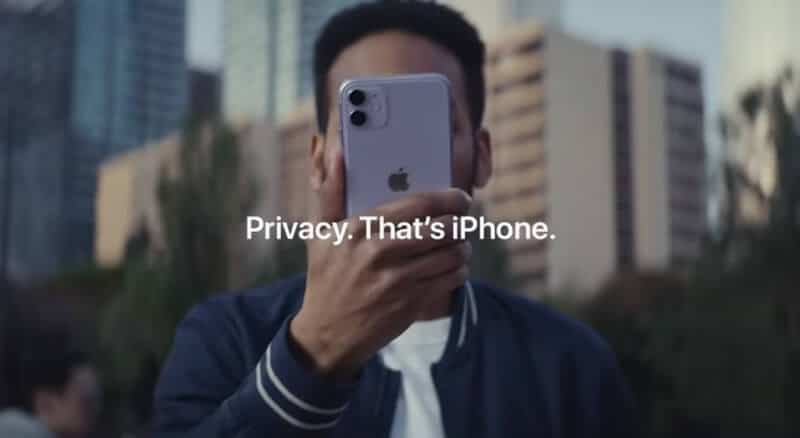 A great example of B2C content marketing is Apple as they always provide perfect marketing copies to trigger emotions. Latest Apple marketing campaign. Privacy. That's iPhone.