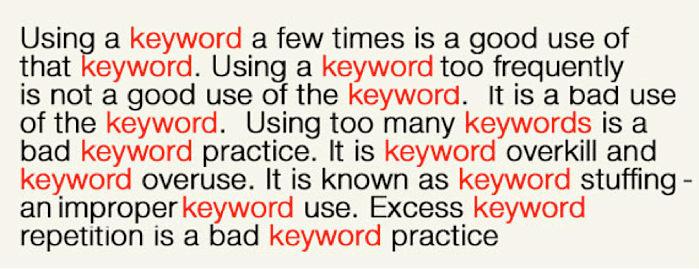 One of the top b2b SEO mistakes is keyword stuffing you should definitely avoid.