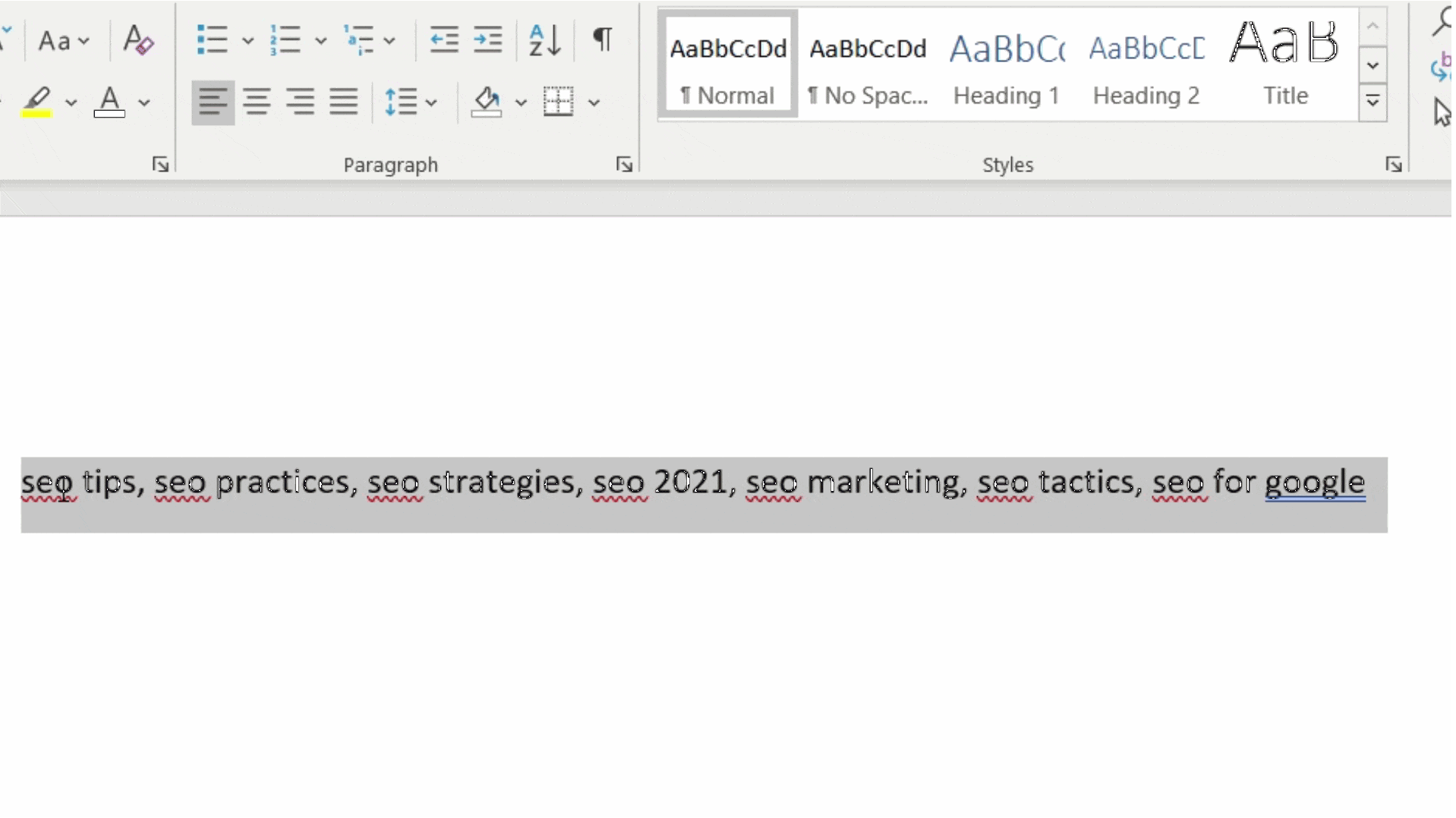 old seo strategy of stuffing keywords into the bottom of the page and covering it with same color as background