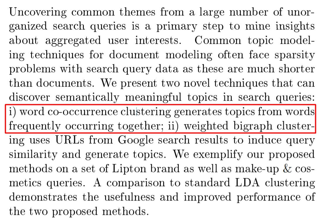 lsi keywords google research paper and how it works like google ranking signals