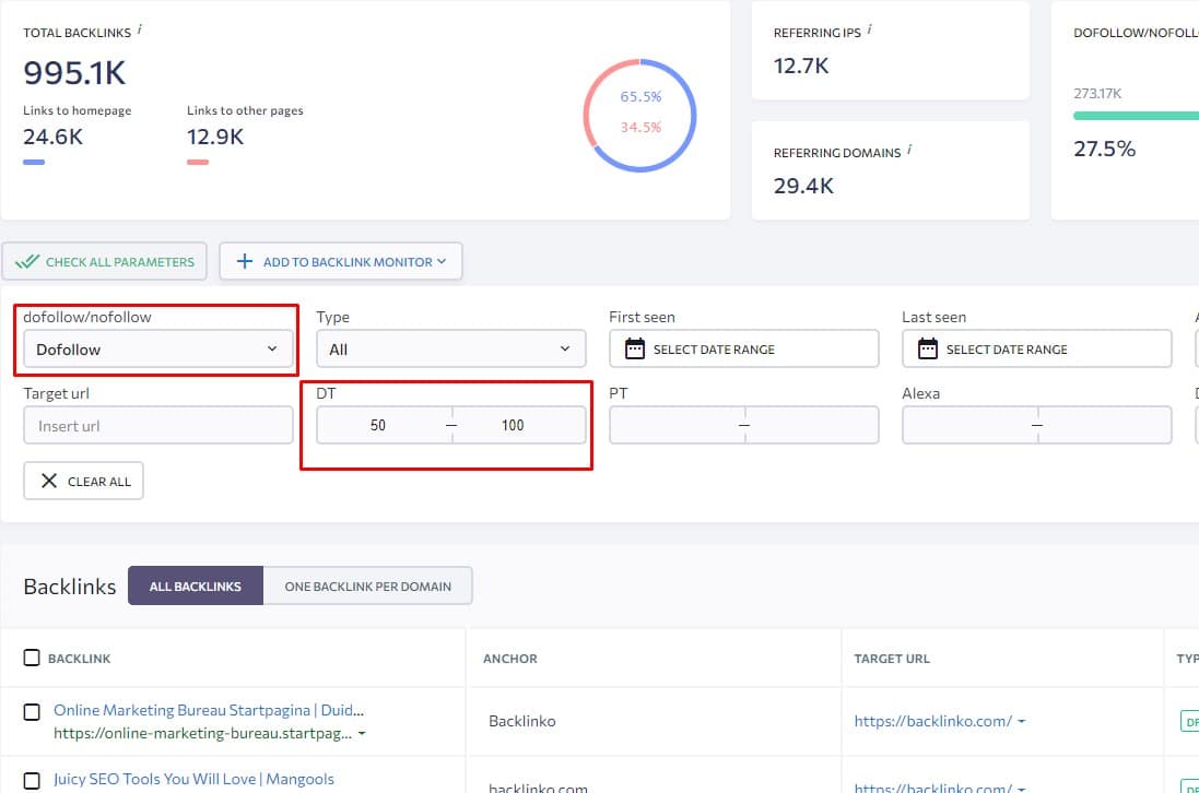 setting filters to find high quality resource link building opportunities setting filters to find high quality resource link building opportunities