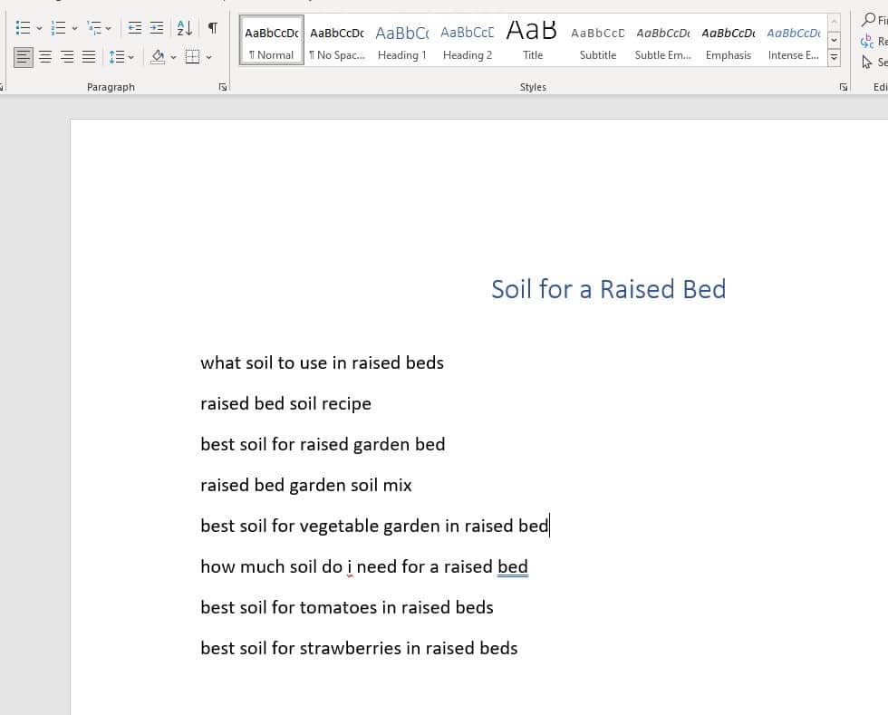 outline from lsi keywords for semantic seo