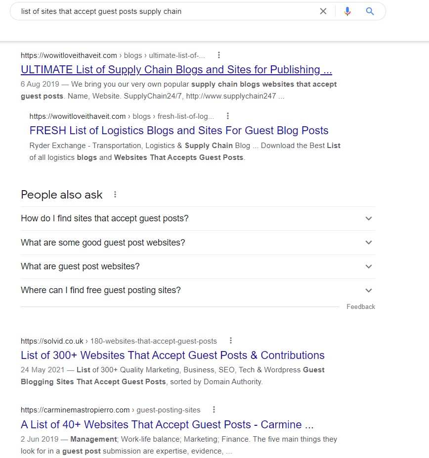 list of sites that accept guest post search query bad guest posting practice