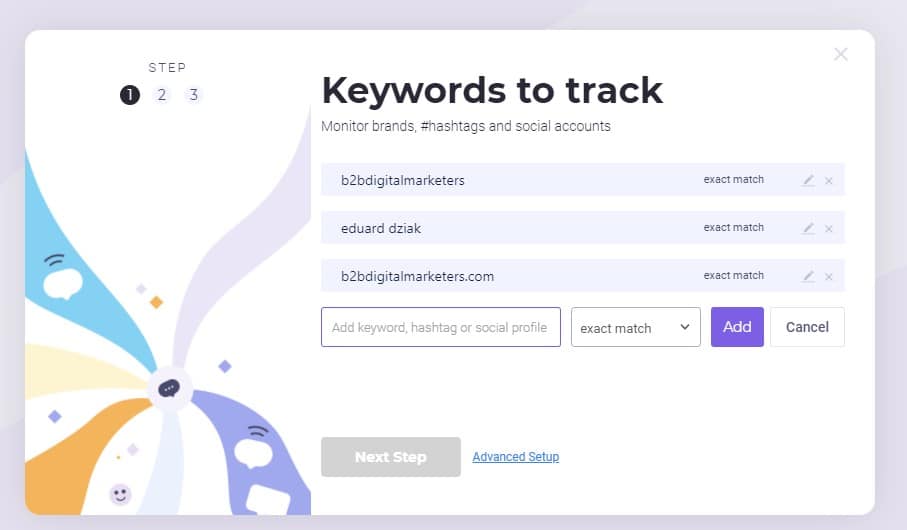 keywords to track for unlinked brand mentions