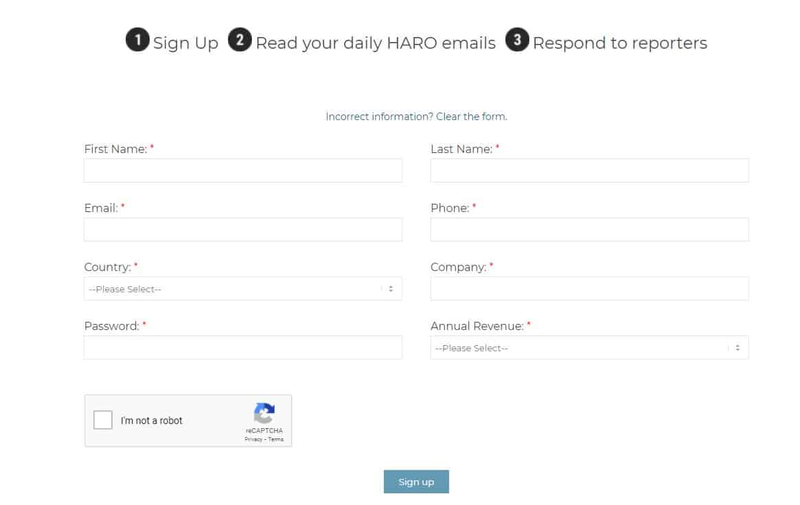 link building strategies haro registration form