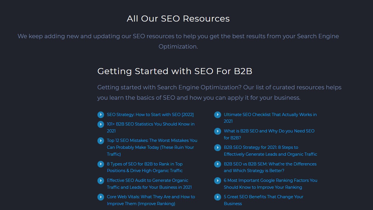 all seo articles my seo resources