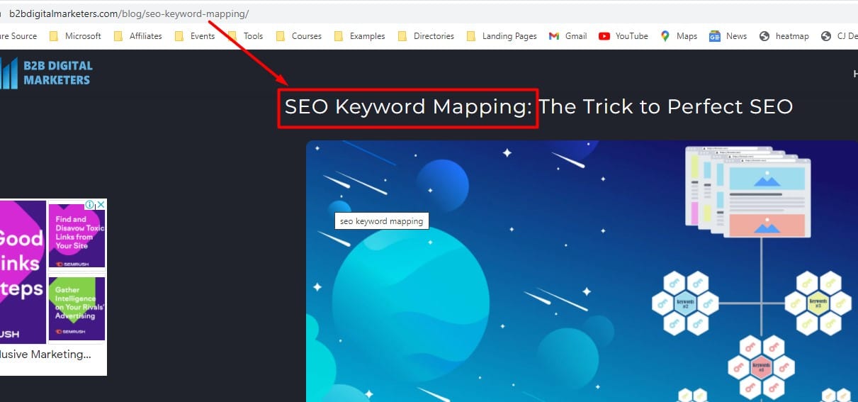 including primary keyword in url for seo-friendly url