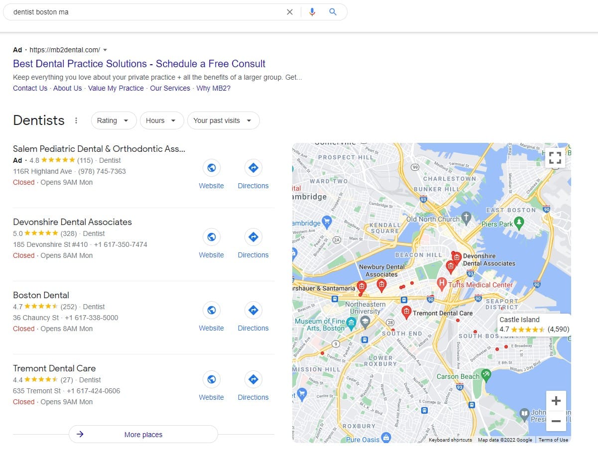 local search results in google search engine example off page seo activity list