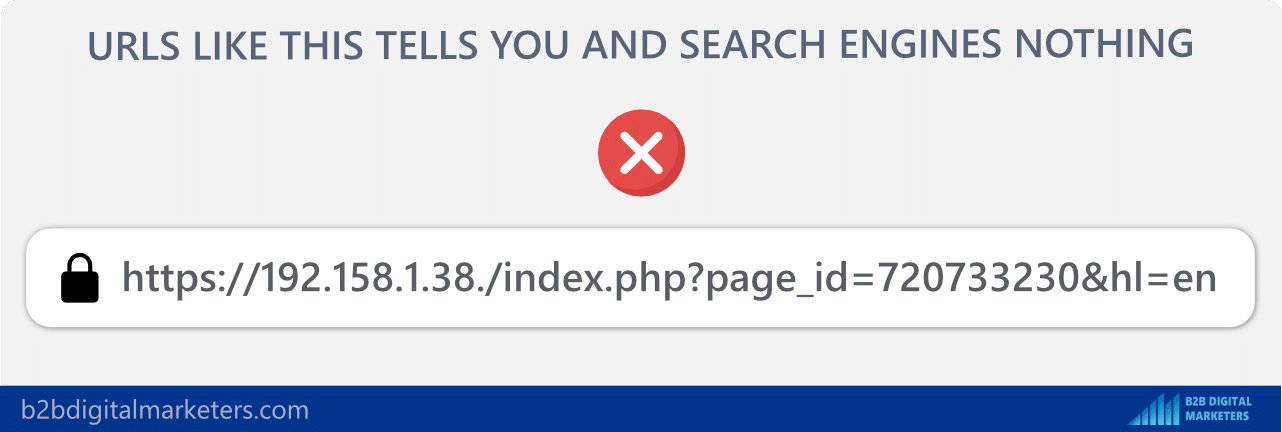 seo url using undescriptive ids and tags is bad