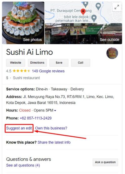 13 Biggest Reasons Why Is My Business - Suggest An Edit Google My Business Not Verified Reason 1 400x554