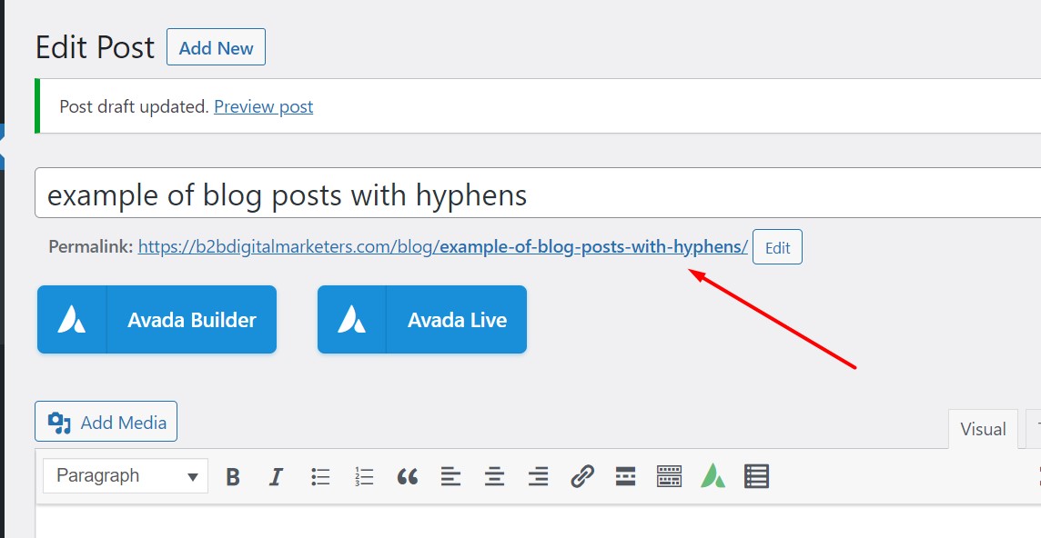 wordpress automatically uses hyphens in URLs for SEO