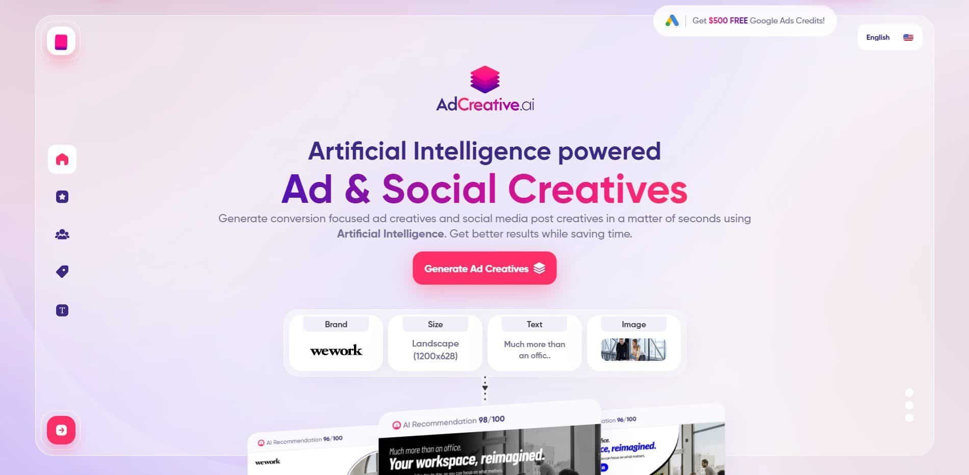 AdCreative AI content marketing tools