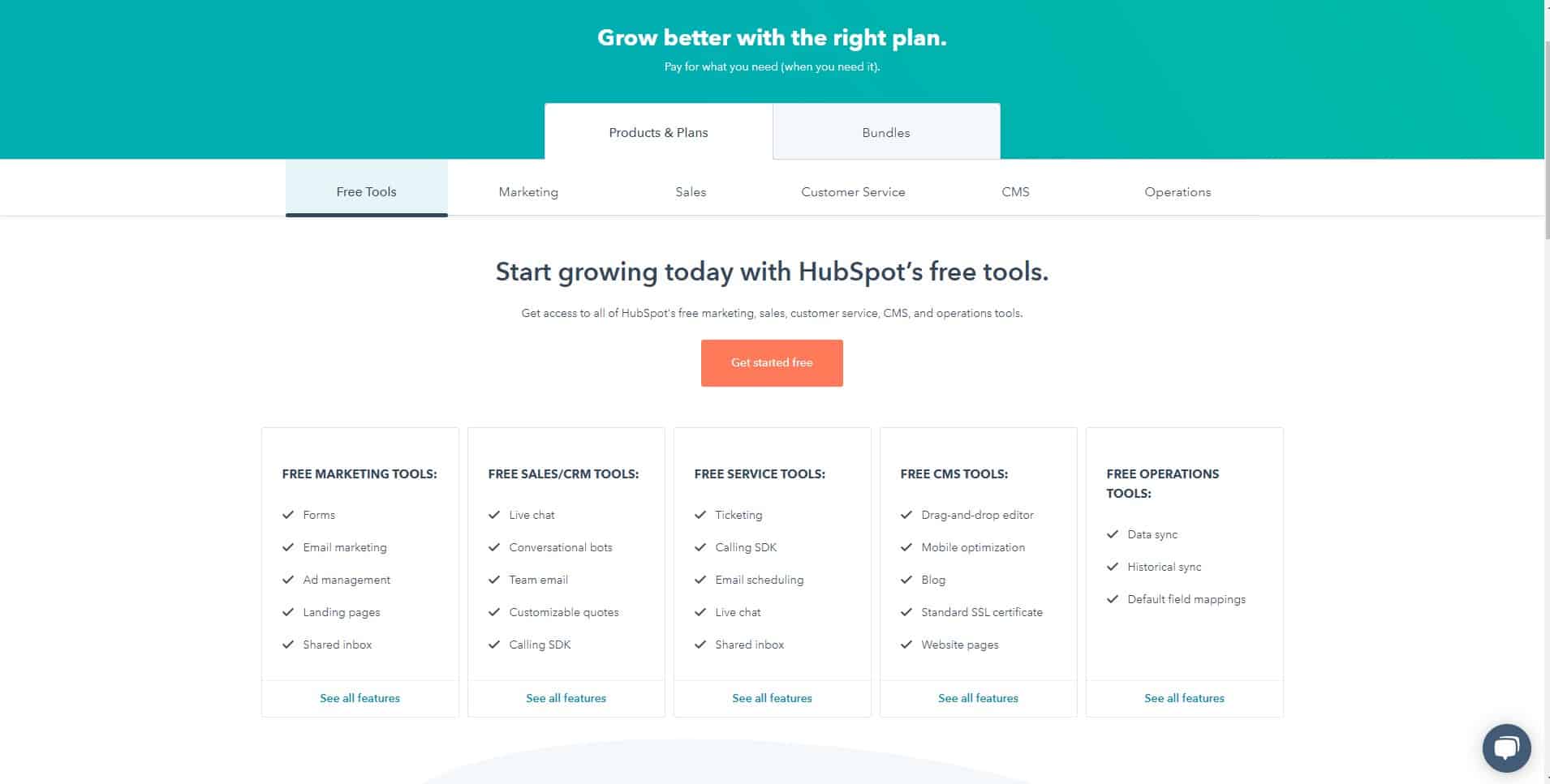 HubSpot pricing alternative to unbounce