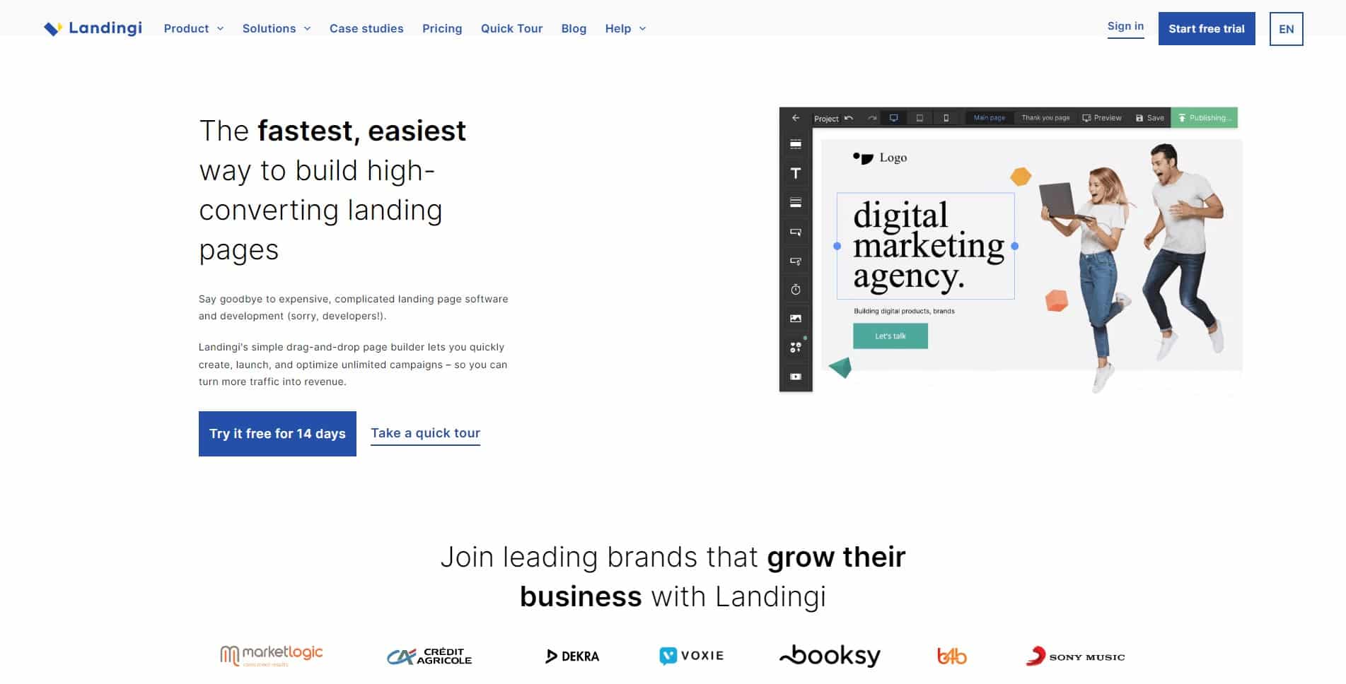 Landingi best unbounce alternatives