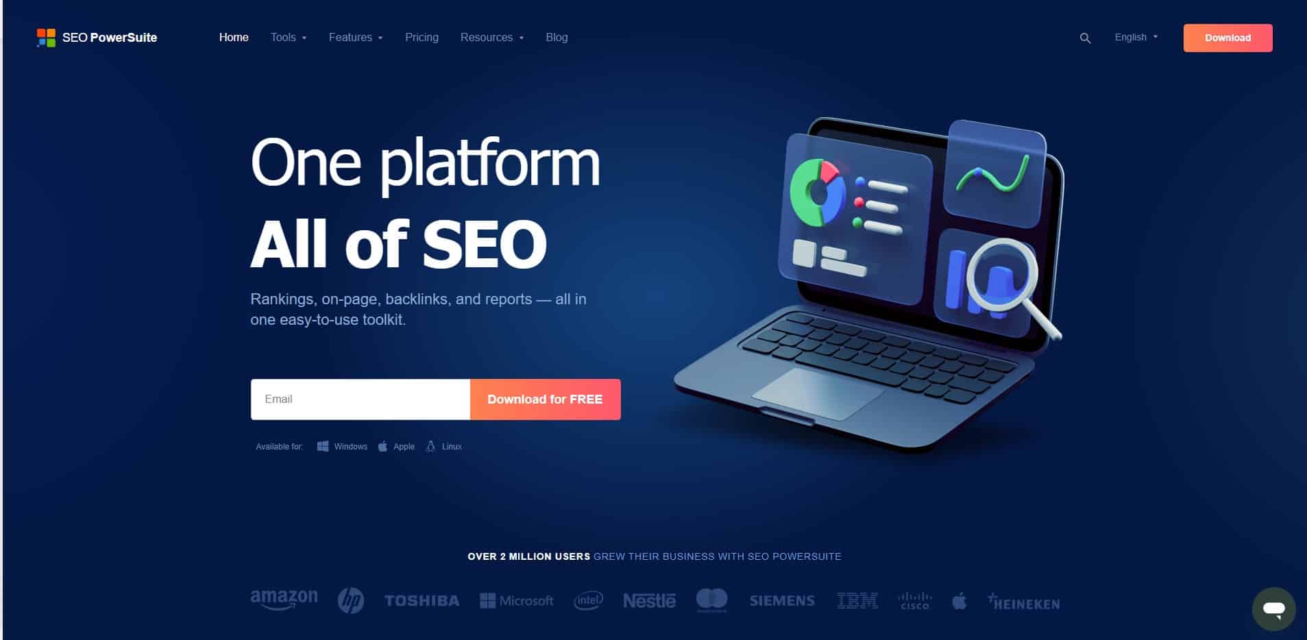 SEO PowerSuite is a desktop Ubersuggest alternative and competitor