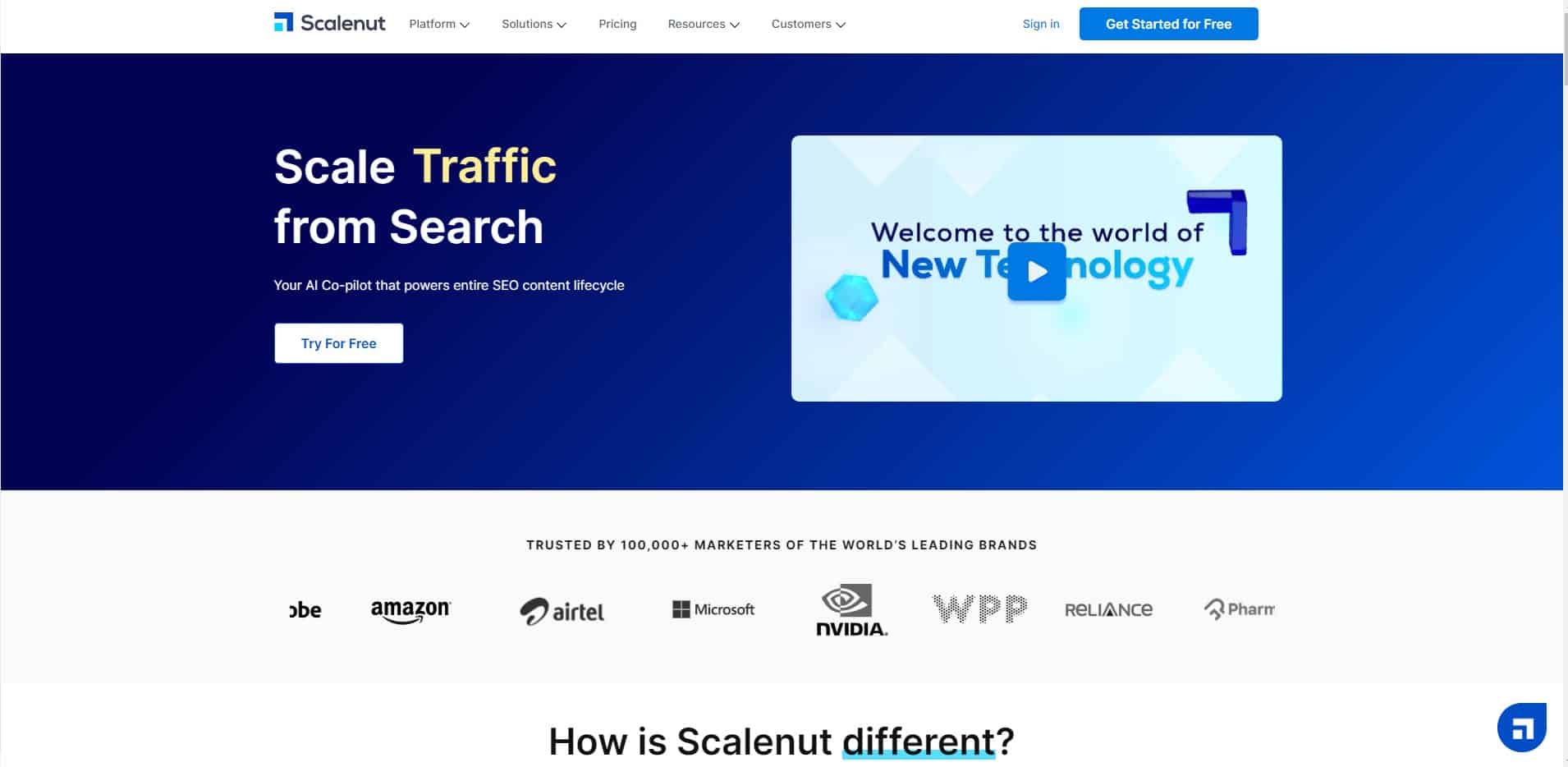 Scalenut Best AI writing tools AI-driven content creation platform that streamlines the content generation process