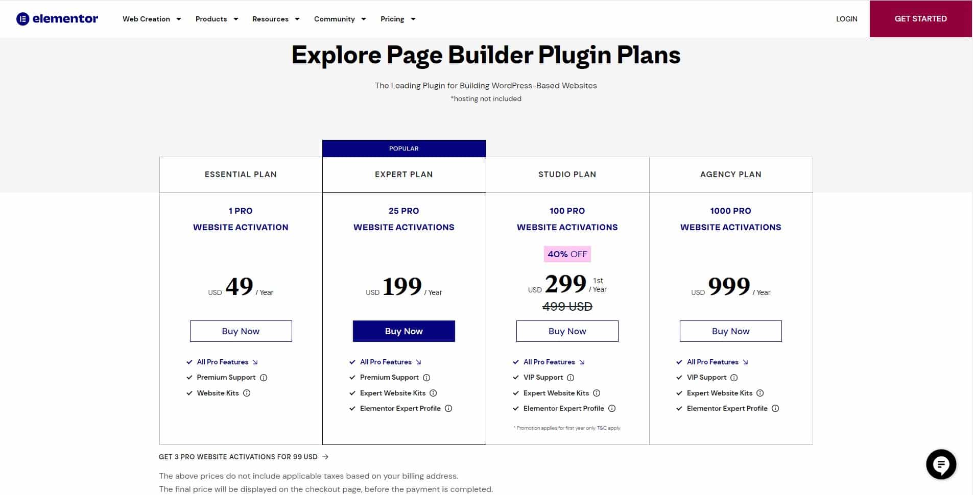 elementor pricing wordpress alternative to unbounce