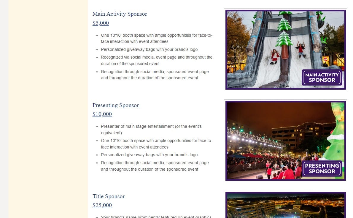 example of government event sponsorship for gov backlinks