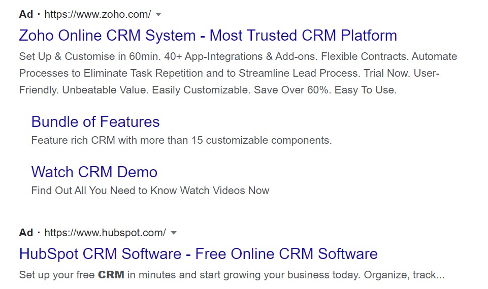 google search ads for CTR manipulation