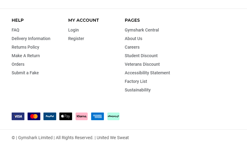 payment badges in footer seo