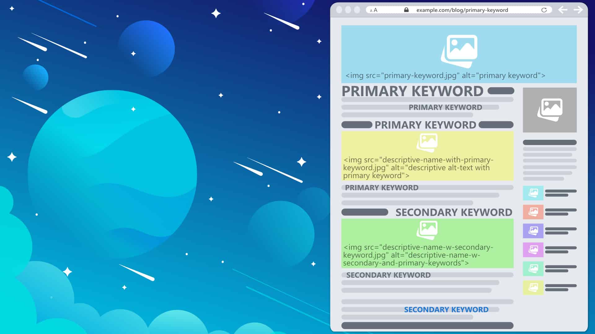 primary keywords target main keywords seo