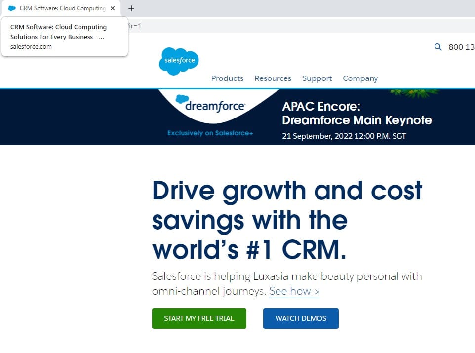 salesforce homepage keyword targeting seo how many keywords per page