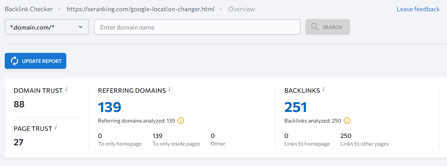 se ranking location changer free tool for link building for saas